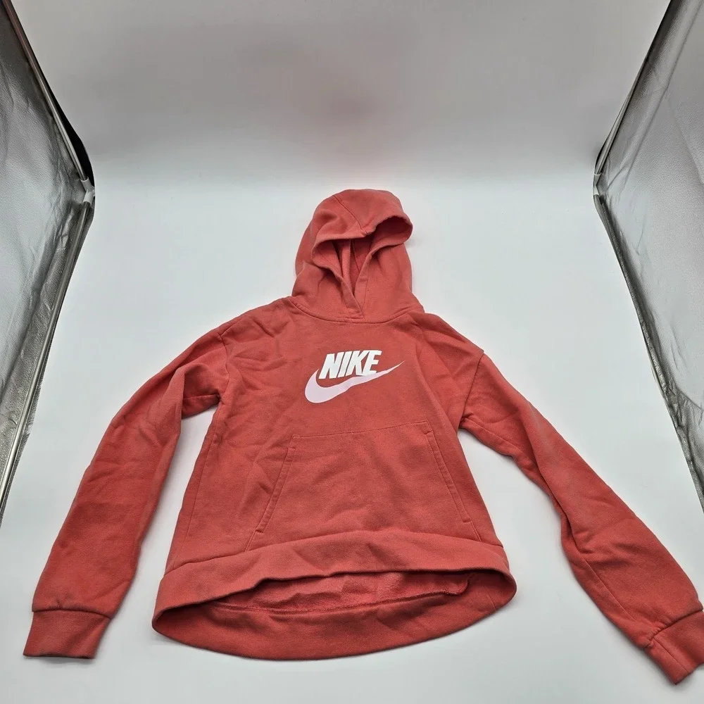 Nike Girls Fleece Coral Hoodie XL Sweater Pullover DC7206-814